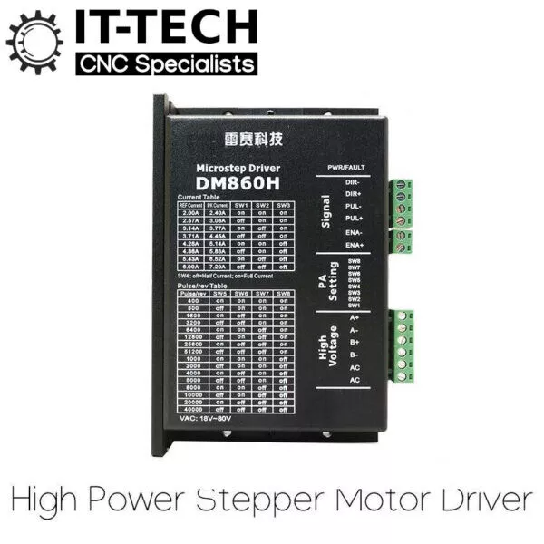 DM860H Digital Stepper Motor Microstep Driver 7.2A 18-60VDC CNC by IT-TECH