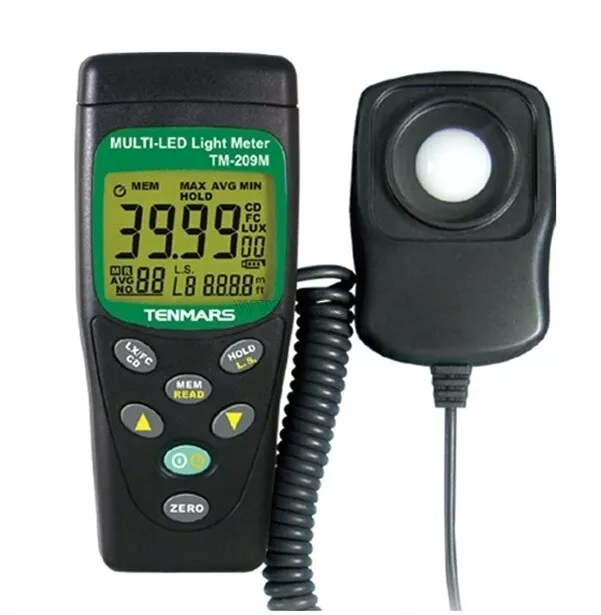 Led Light Intensity Tenmars TM-209M Led Lux Fc Meter Light Tester Multi-Color ar