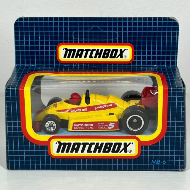 Rare Mint Sealed Vintage 1987 Matchbox Superfast Formula 1 Racing Car MB-6