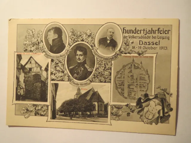 Dassel - 1913 - Hundertjahrfeier der Völkerschlacht bei Leipzig / AK