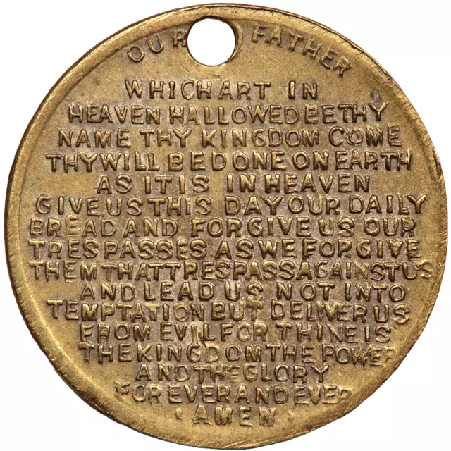 The Doxology "Lord's Prayer" Small Medalet (#4093)