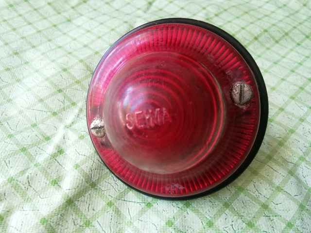 Feu arrière seima vélo Vintage bicycle rear red light old
