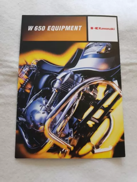 KAWASAKI ZR-7 + W650 EQUIPMENT Motorcycle Sales Brochure c1990 GERMAN TEXT 3