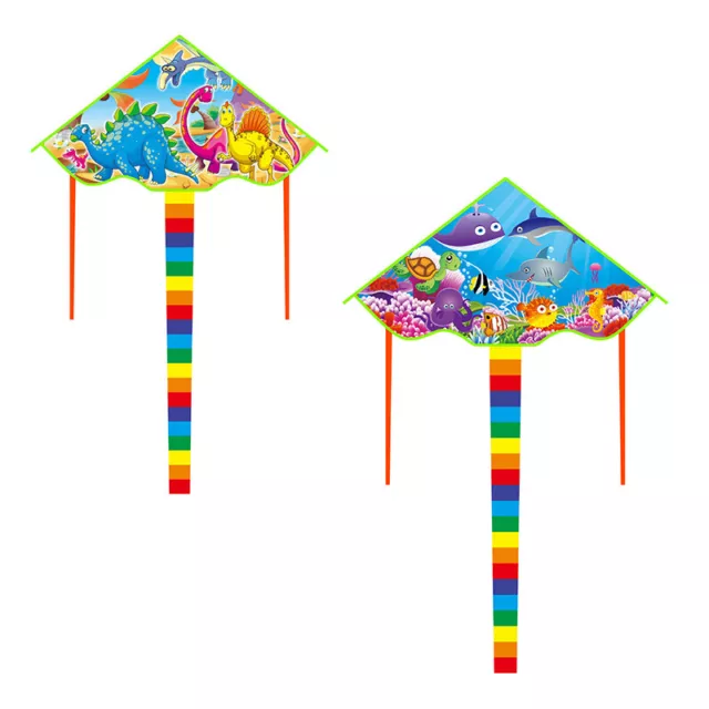 Children Cartoon Kites Delta Kite Tail Mini Toys Kite Outdoor Toy Kites For K F1