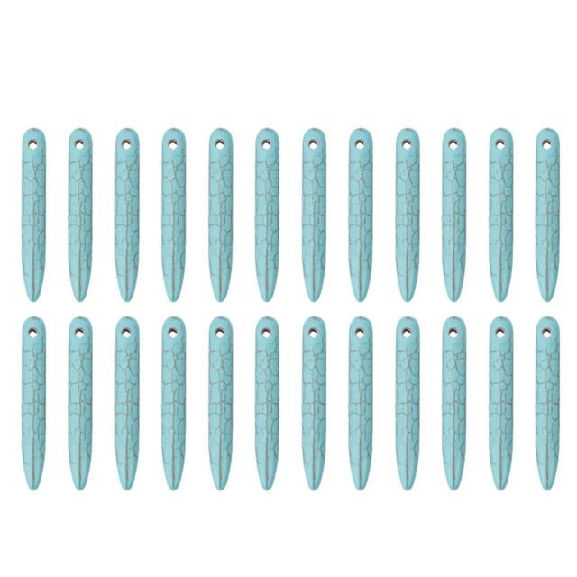 100 Pcs Creative DIY Bead Accessories Clothes Earrings Making Rectangle Charm