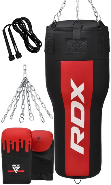BOXING PUNCH BAG by RDX, Filled Heavy Punch Bag Mitts, Uppercut