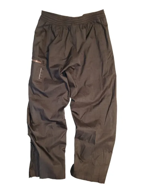 Under Armour Hiking Pants Men XL Black Loose Lined Rain Utility Cargo Weather