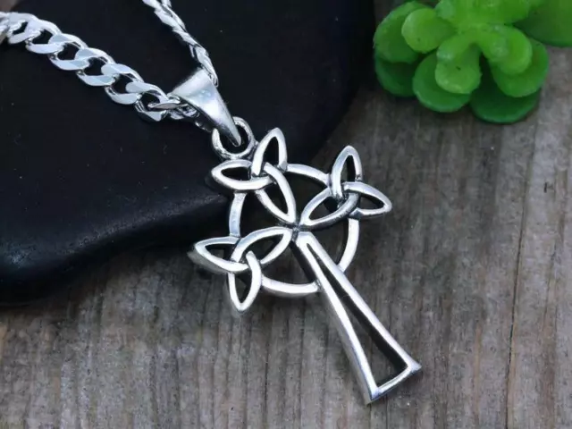 Beautiful Solid 935 Argentium Silver Cross Men's Beautiful Amazing Pendant