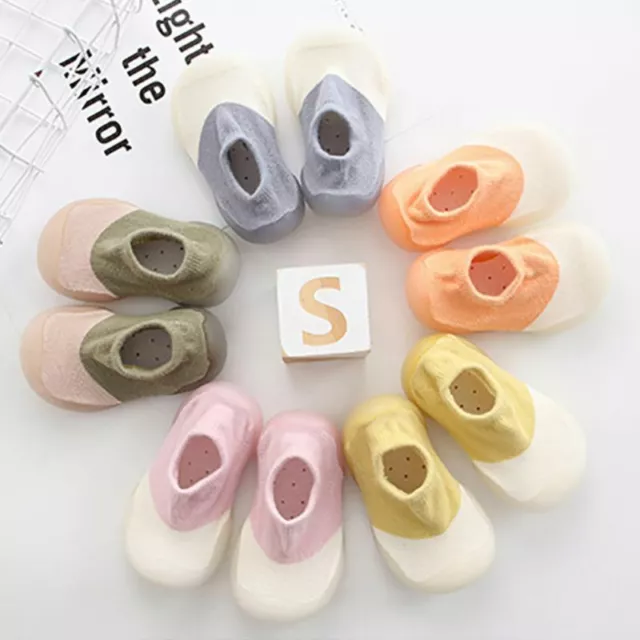 1 Pair Baby Soft Rubber Sole Shoes Anti-Slip Floor Non-slip Socks Toddler Shoes