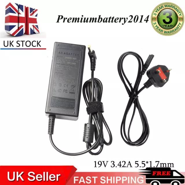 New for Acer Aspire 5349 Laptop Charger Adapter Power Supply 3.42A 65W 19V UK