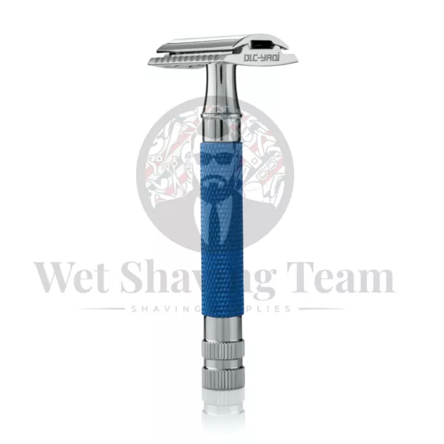 YAQI Traditional Classic Double Edge Blue Shaving Safety Razor for Men's Shaver