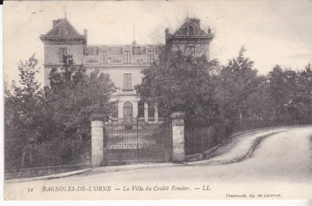 Cpa Bagnoles De L'orne La Villa Du Credit Foncier