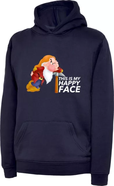 Grumpy - This Is Happy Face Hoodie Funny Grumpy Old Sarcasm Gift For Grandpa Top