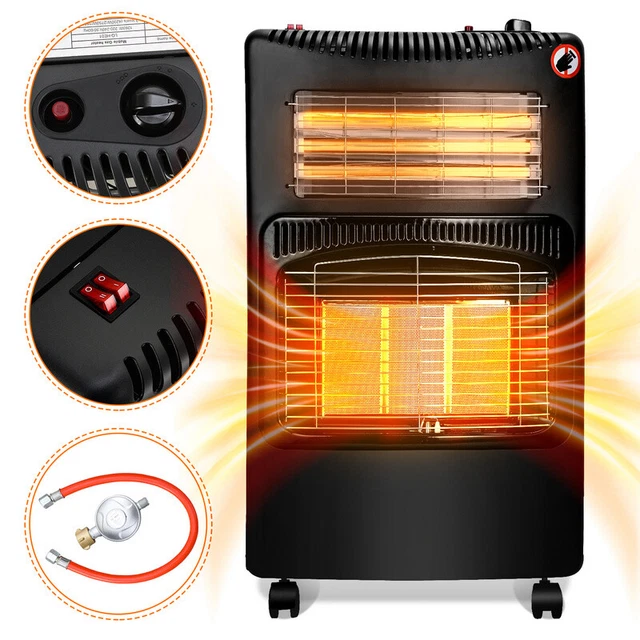 Gasheizung Heizstrahler Heizgerät Gasofen Elektroheizung 4200W Gasstrahler