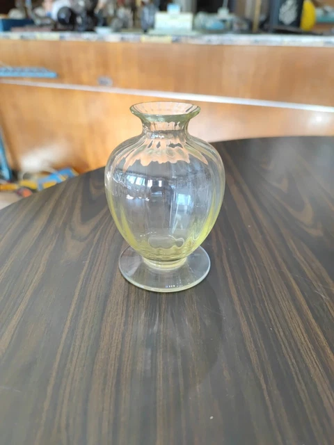 Petit Vase Amphore Baccarat Modèle Aquarelle Bleu - Hauteur 11,5 Cm, Très Bon état