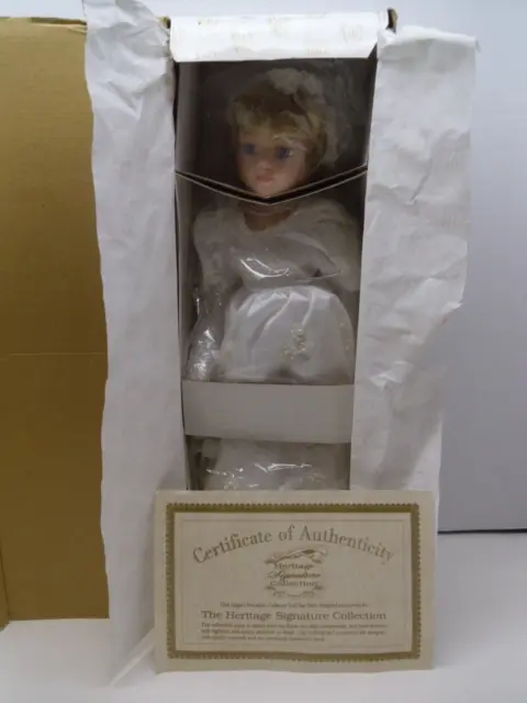 The Heritage Signature Collection Meredith Wedding Doll W/ Coa