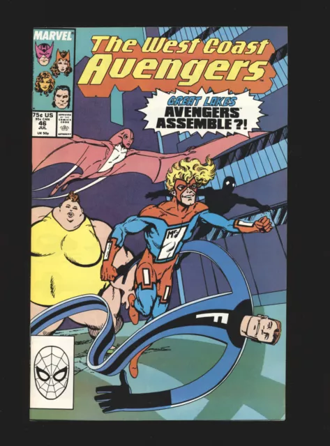 West Coast Avengers # 46 - 1st Great Lakes Avengers NM- Cond.