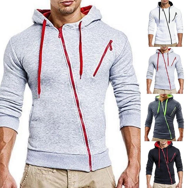 Da Uomo con Cappuccio Casual Solido Slim Fit Felpe Maglione Pullover Top