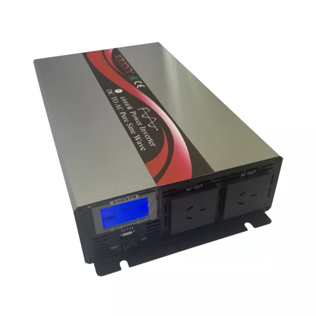 4000W Pure Sine Wave Power Inverter 12V/24V/48V to 240V 50HZ with LCD AU Stock