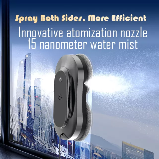 Intelligent Window robot cleaner with remote control Spray Electric Vacuum Clean