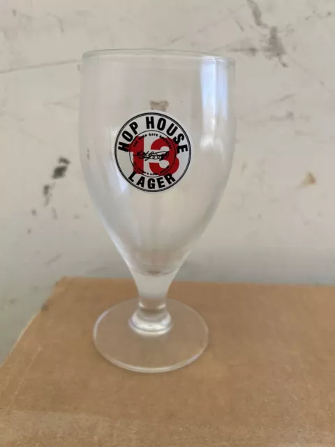 Hop House Lager 13 Guiness Half Pint Beer Glasses