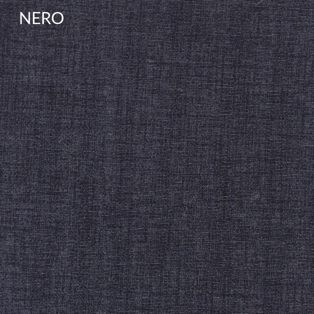 Tissu Loneta Mélangé Noir - Largeur 280 Cm - Vente Au 1/2 Mètre - Pour Rideaux, Housses, Décoration