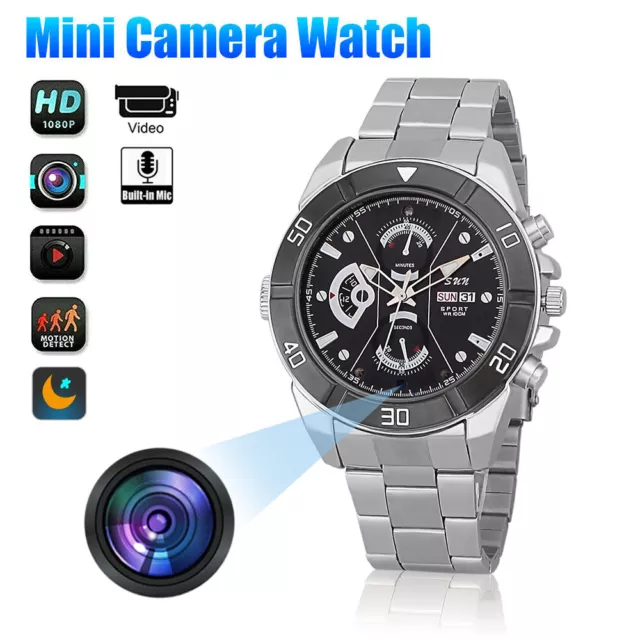 Mini Watch Camera HD1080P Wristband Video Recorder Night Vision DVR Security Cam