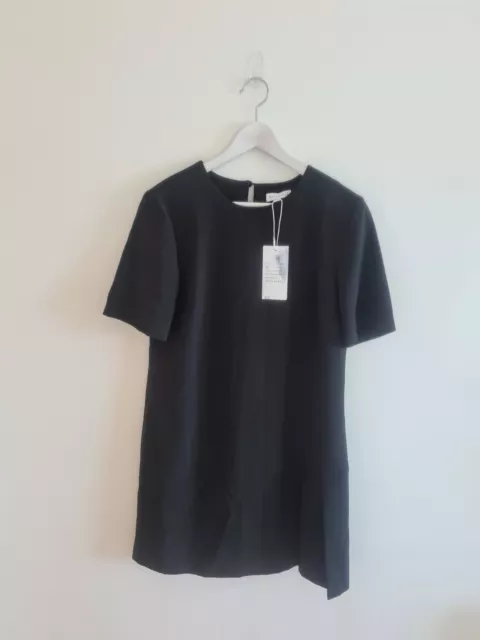 Warehouse BNWT Black Pleated Shift Dress Size 12 RRP £46