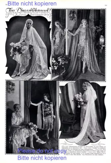 Im Brautschmuck XL Seite mit Fotoabb. 1925 Brautkleid 20er Jahre Hochzeit  +