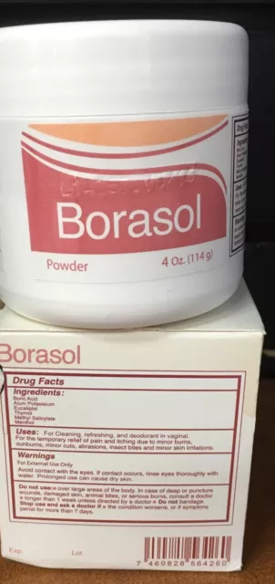 (2er Pack) Borasol Antiseptikum Pulver/Pulver Antiseptikum 4oz 3