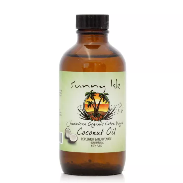 (9,31€/100ml) Sunny Isle Jamaican Organic Extra Virgin Coconut Oil 4oz 118ml