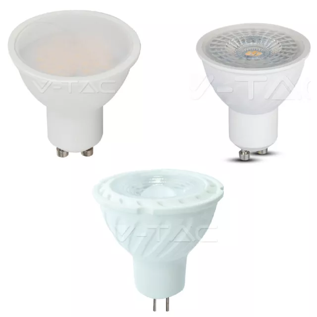 LAMPADINE LED V-Tac GU10 GU5.3 12V 220 V COB Spot Porta Faretto Incasso garanzia