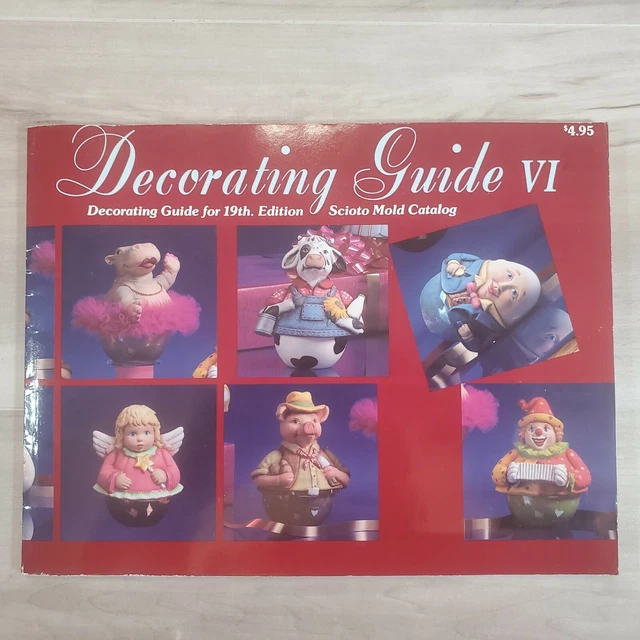 Guía de Decoración de Moldes Scioto VI 19a Colección Molde de Cerámica Color Raro Difícil de Difícil de Difícil