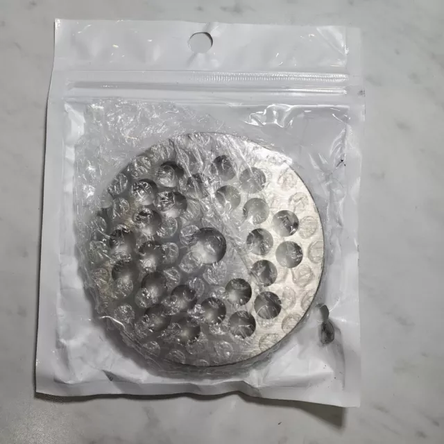 Weston #12 8mm Stainless Steel Meat Grinder Plate Disc Blade Weston 2 3/4" Dia