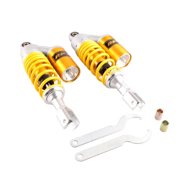 280mm Rear Air Shock Absorbers Spring Suspension For Suzuki GS500 Honda CB250