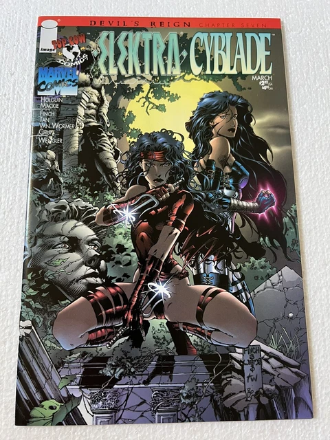 Elektra / Cyblade 1 Marvel / Top Cow Comics 1997 VF NM  8.5 - 9.0  Devil's Reign 2