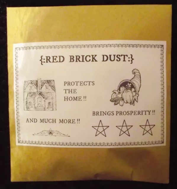 Occult curio: Red Brick Dust, Hoodoo Curio.