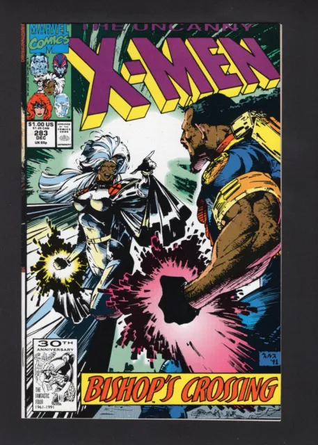 Uncanny X-Men #283 Vol. 1 1st Full App of Bishop/Gamemaster Marvel Comics '91 NM