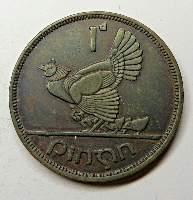 Ireland Republic Penny 1942 Bronze KM#11 aUNC