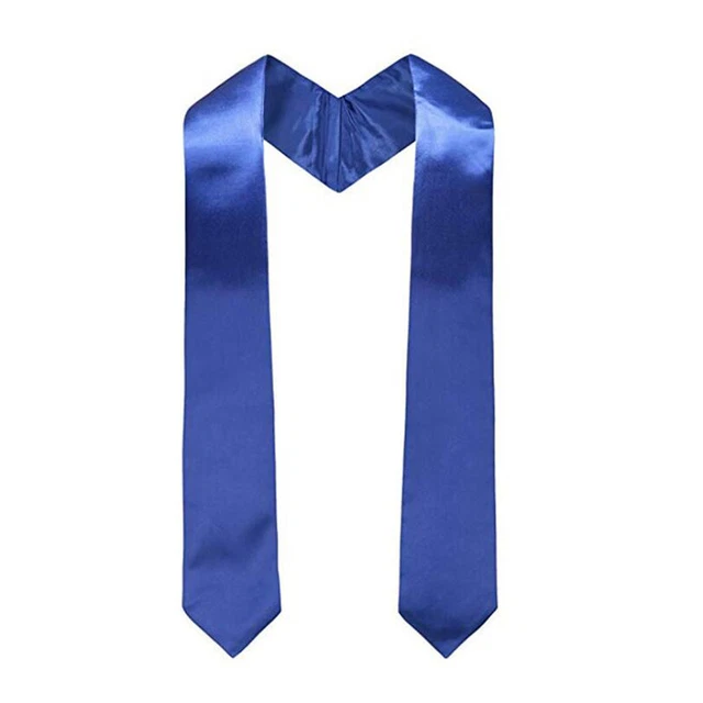 Satin Graduation Honor Stole University Bachelor Sash Shawl Gown Accessory