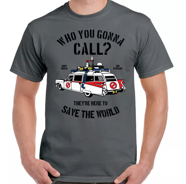Ghostbusters T-Shirt Who You Gonna Call? Mens TEE TOP UNISEX