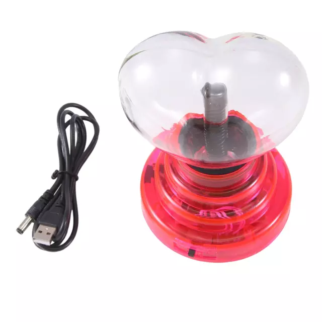 Luce a forma di cuore palla al plasma attivata 4 pollici, regalo di San Valentino, cavo USB o 9694