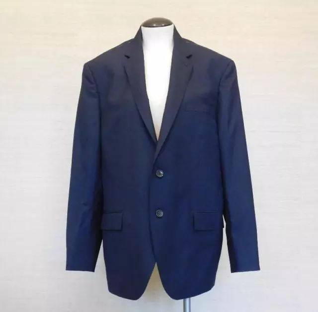 $425 JCrew Mens Italian Wool Crosby Suit Jacket Double Vent 40S Deep Navy c3268