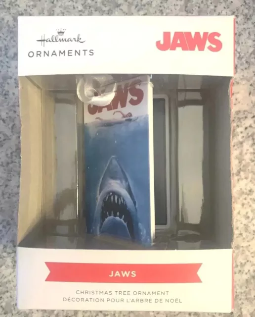 Jaws Movie VHS Case Hallmark Christmas Tree Ornament