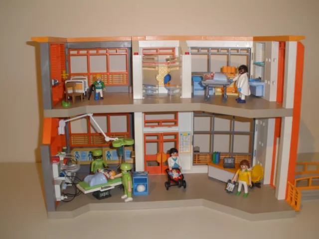 Playmobil Kinderkrankenhaus 6657 komplett + Zubehör + Extrafiguren.