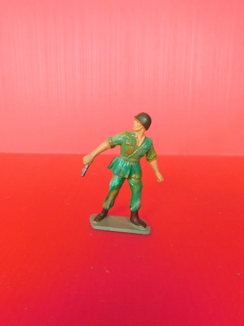 Figurine Starlux 1:32 - Parachutiste De L'Armée Française Au Combat