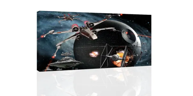 Star Wars Death Star Ships  - CANVAS OR PRINT WALL ART