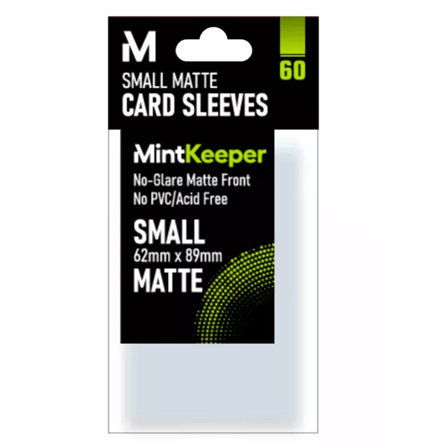 MintKeeper - Small Size Card Sleeves Matte Front - Fits Japanese/Yugioh (60)