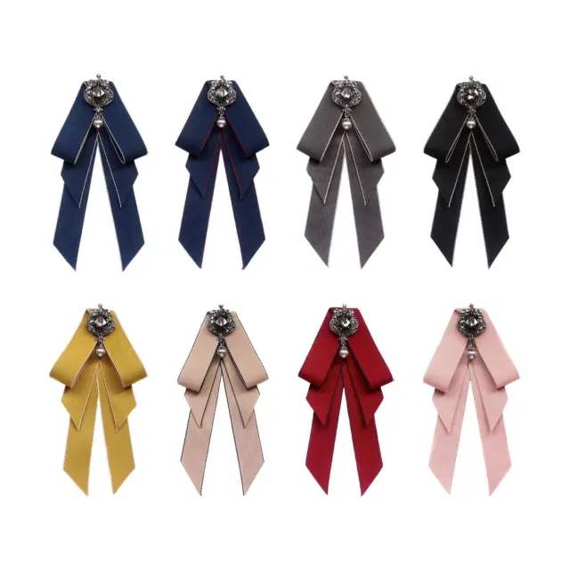 Bow Tie for Women Bowties Ribbon Style Rhinestone Formal