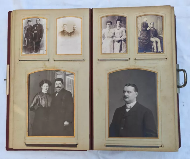 Schönes CDV Album 1890/1900 Bremen Leer Oldenburg Ostfriesland mit 74 Fotos